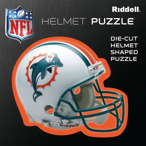 Miami Dolphins Helmet Puzzle 100 Pieces Riddell