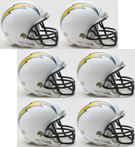 Los Angeles Chargers NFL Mini Football Helmet 6 count
