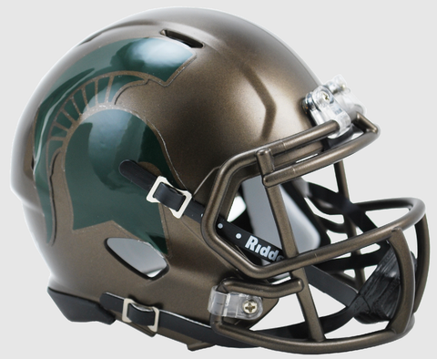 Michigan State Spartans NCAA Mini Speed Football Helmet Bronze