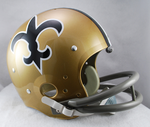 New Orleans Saints 1967 to 1975 TK Throwback Football Helmet