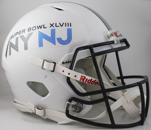 Super Bowl 48 XLVIII Speed Football Helmet
