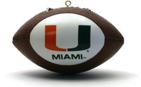 Miami Hurricanes Ornaments Football