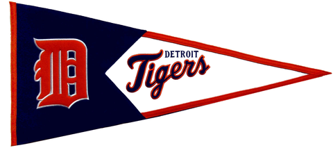 Detroit Tigers MLB Pennant Wool