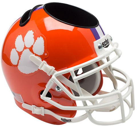 Clemson Tigers Miniature Football Helmet Desk Caddy