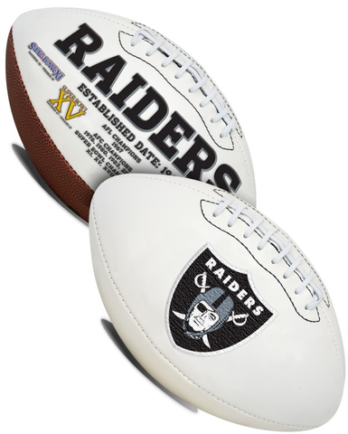 Oakland Raiders NFL Signature Series Full Size Football