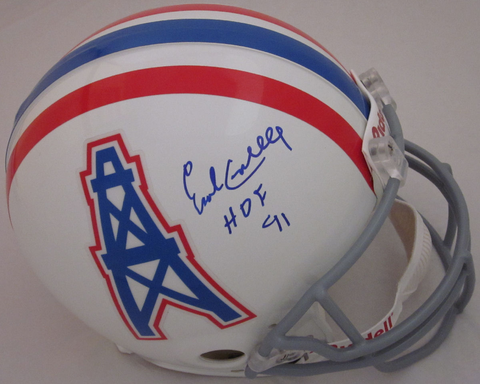 Earl Campbell Houston Oilers Autographed Full Size Replica Helmet