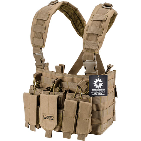 VX-400 Tactical Chest Ring, Dark Earth