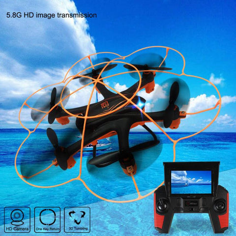 New mini drone Wltoy Q383 2.4Ghz 5.8G FPV RC Quadcopter Drone with Camera 2MP Monitor Display RC helicopter