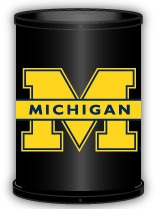 Michigan Wolverines Trashcan