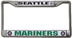 Seattle Mariners CHROME License Plate Frame