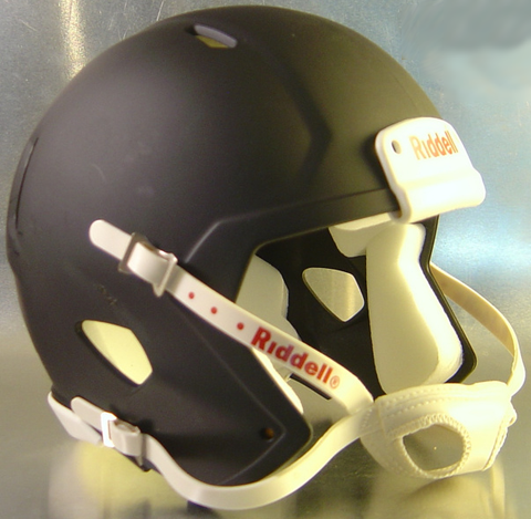 Mini Speed Football Helmet SHELL Matte Black/White Parts