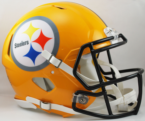 Pittsburgh Steelers Speed Football Helmet Gold