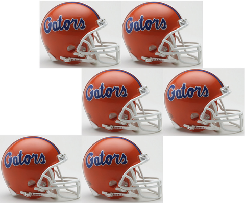 Florida Gators NCAA Mini Football Helmet count 6