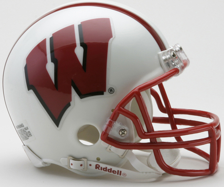 Wisconsin Badgers NCAA Mini Football Helmet <B>Discontinued</B>