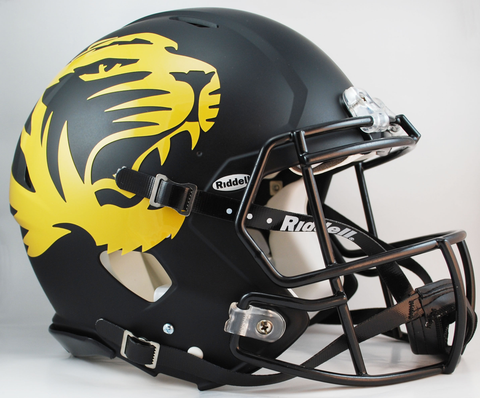 Missouri Tigers Speed Football Helmet <B>Matte Black Alt</B>