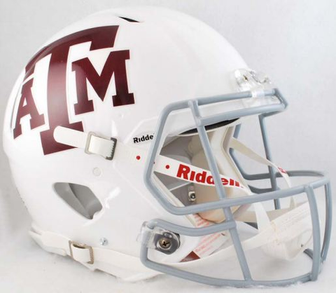 Texas A&M Aggies Speed Football Helmet <B>White</B>