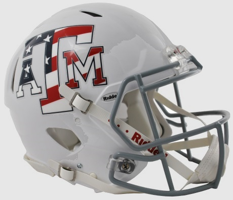 Texas A&M Aggies Speed Football Helmet <B>Stars & Stripes</B>
