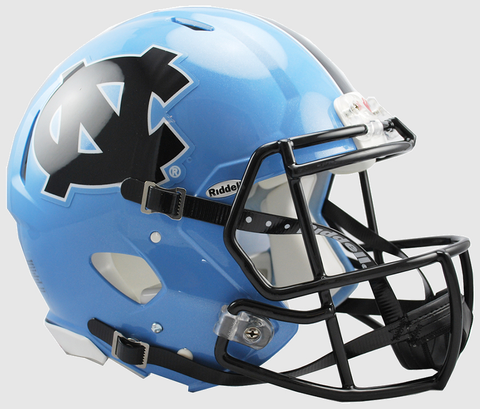 North Carolina Tar Heels Speed Football Helmet <B>Black Decal</B>