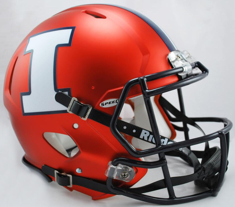 Illinois Fighting Illini Speed Football Helmet <B>Orange White I</B>