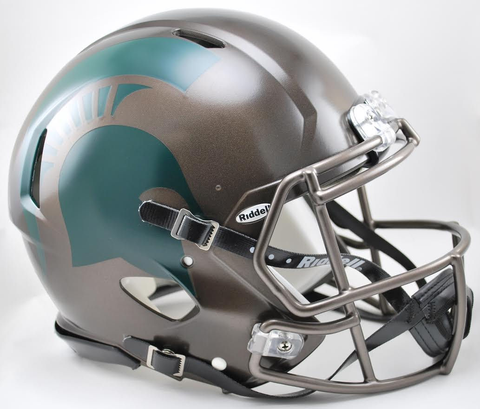 Michigan State Spartans Speed Football Helmet Bronze
