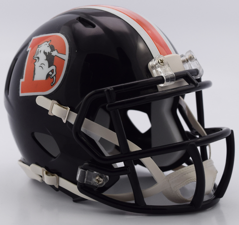 Denver Broncos NFL Mini Speed Football Helmet <B>2017 Color Rush </B>