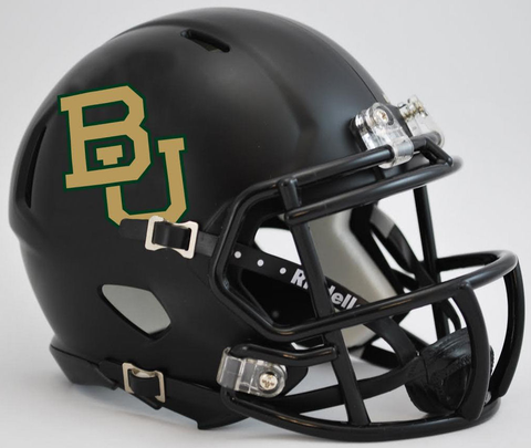 Baylor Bears NCAA Mini Speed Football Helmet <B>Matte Black</B>