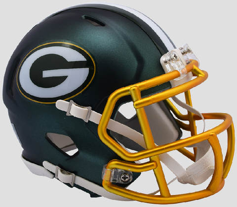 Green Bay Packers  BLAZE Speed Mini Football Helmet <B>2017 BLAZE</B>