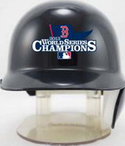 Boston Red Sox 2013 World Series MLB Mini Batters Helmet Champs <B>Discontinued</B>