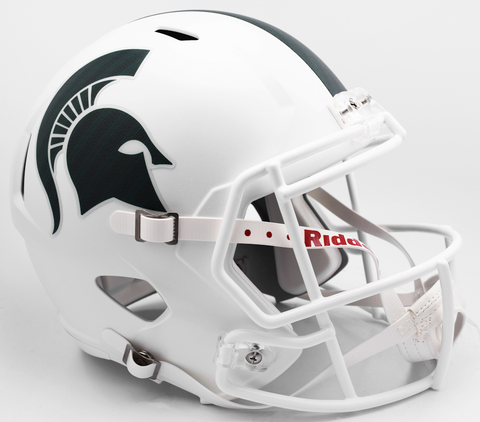 Michigan State Spartans Replica Speed Football Helmet Matte White