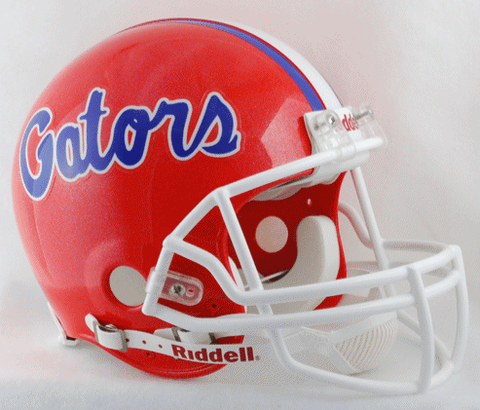 Florida Gators Football Helmet Blue Flake