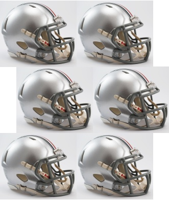 Ohio State Buckeyes NCAA Mini Speed Football Helmet 6 count