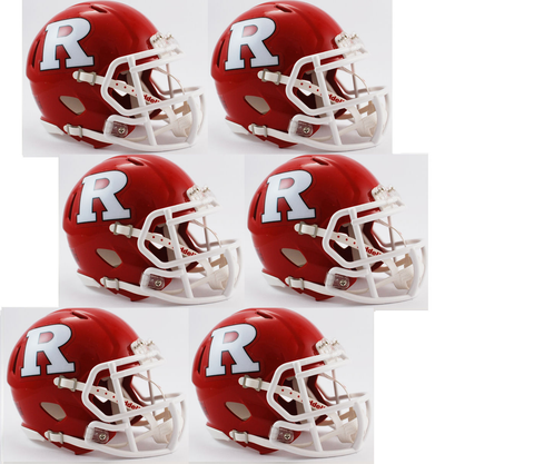 Rutgers Scarlet Knights NCAA Mini Speed Football Helmet 6 count