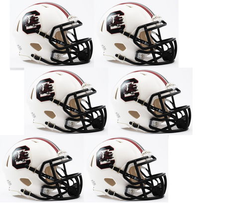 South Carolina Gamecocks NCAA Mini Speed Football Helmet 6 count