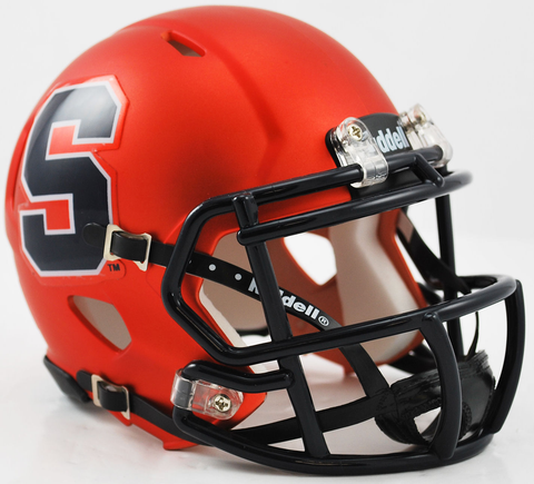 Syracuse Orangemen NCAA Mini Speed Football Helmet <B>Satin Orange</B>