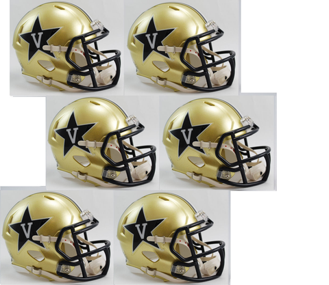 Vanderbilt Commodores NCAA Mini Speed Football Helmet 6 count