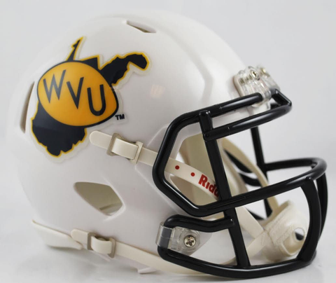 West Virginia Mountaineers NCAA Mini Speed Football Helmet <B>2013 Season</B>