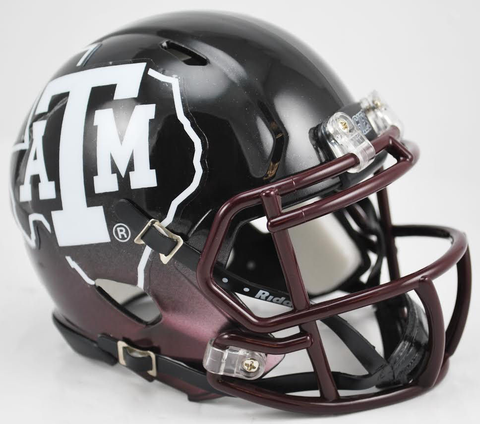 Texas A&M Aggies NCAA Mini Speed Football Helmet <B>2012 Black</B>