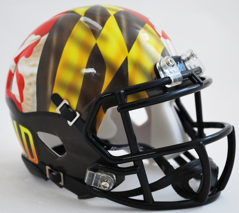 Maryland Terrapins NCAA Mini Speed Football Helmet <B>Pride</B>