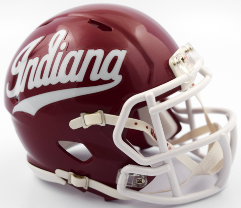 Indiana Hoosiers NCAA Mini Speed Football Helmet <B>Script</B>