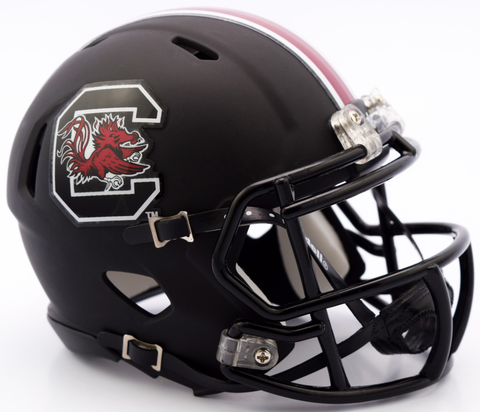 South Carolina Gamecocks NCAA Mini Speed Football Helmet <B>Matte Black</B>