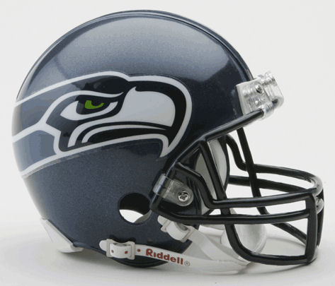 Seattle Seahawks 2002 to 2011 NFL Mini Football Helmet