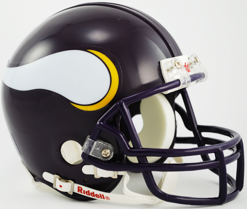 Minnesota Vikings 1983 to 2001 Riddell Mini Replica Throwback Helmet
