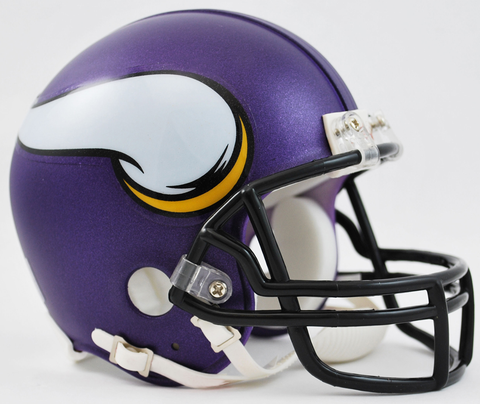 Minnesota Vikings NFL Mini Football Helmet <B>Satin Purple</B>