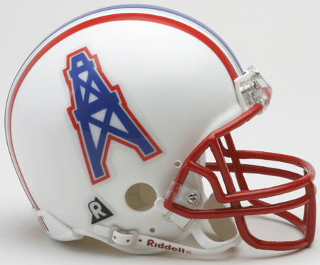 Houston Oilers 1981 to 1996 Riddell Mini Replica Throwback Helmet