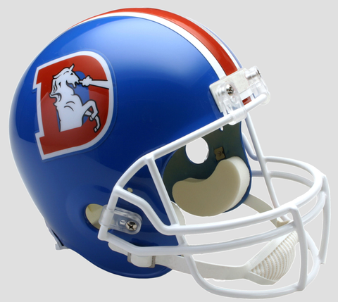 Denver Broncos 1975 to 1996 Full Size Replica Throwback Helmet