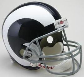 Los Angeles Rams 1965 to 1972 Full Size Replica Throwback Helmet