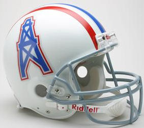 Houston Oilers 1975 to 1980 Football Helmet