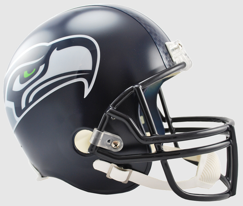 Seattle Seahawks Full Size Replica Football Helmet  <B>Matte Navy</B>