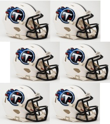 Tennessee Titans NFL Mini Speed Football Helmet 6 count