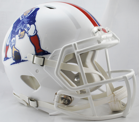 New England Patriots Authentic Speed Football Helmet White